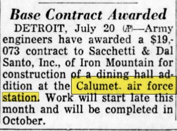 Calumet Air Force Station (Open Skies Project) - July 1959 Article (newer photo)